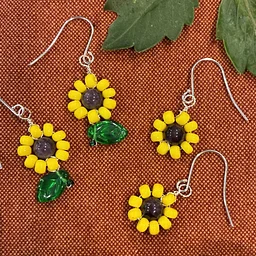 Beading Class: Sunflower Earrings
