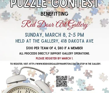 FUNDRAISER: "Spring Ahead Puzzle Contest" @ Red Door Gallery, Wahpeton, ND