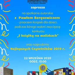 Spotkanie z Pawłem Beręsewiczem i nagrodzenie NAJLEPSZYCH CZYTELNIKÓW 2019 (dzieci i młodzieży)
