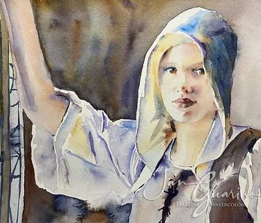 Jan Guarino presents Fearless Watercolors Portrait 2 day Workshop