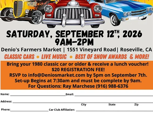 Cool September Morning Classic Car Show