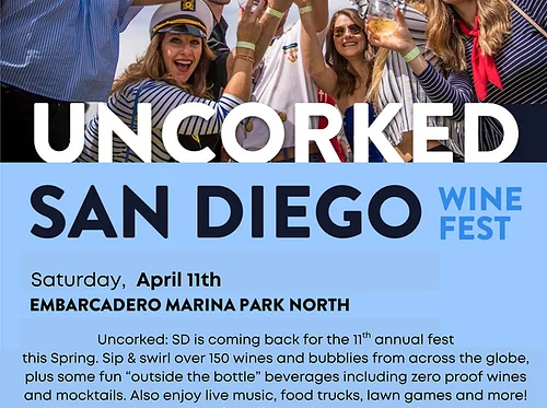Uncorked Wine Fest at Embarcadero – April 11, 2026