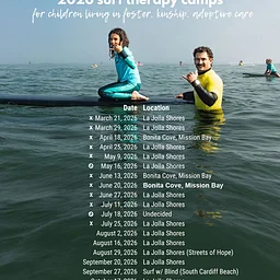 2026 Surf Therapy Camp Schedule