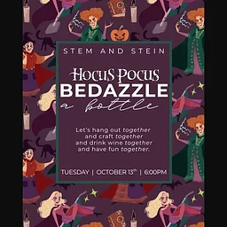 Hocus Pocus: Bedazzle A Bottle!