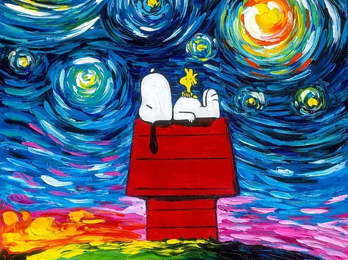 Paint & Sing: Starry Night Snoopy