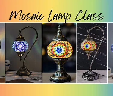 Mosaic lamp class at The Vineyard at Hershey!