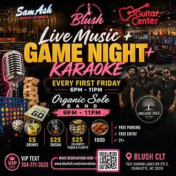 First Fridays: Live Music + Game Night + Karaoke