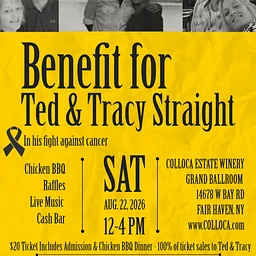 Benefit for Ted & Tracy Straight - Chicken BBQ - Aug. 22, 2026