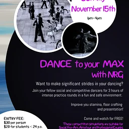 Dance to your MAX with NRG