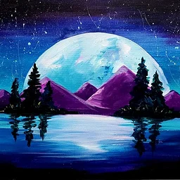 “Moon Over Mountains” – BYOB Public Class