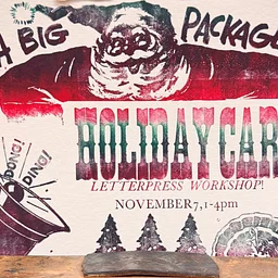 Holiday Card Letterpress Printing Workshop
