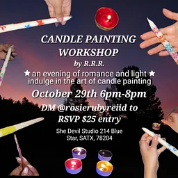 Candle Painting Workshop with Rosie Ruby Reid