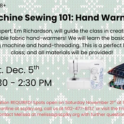 Machine Sewing 101: Reusable Hand Warmers
