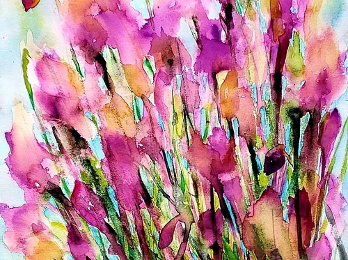 Atmospheric Watercolor Flowers Workshop