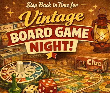 Vintage Board Game Night