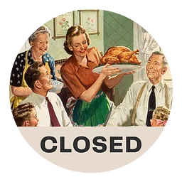Closed for Thanksgiving