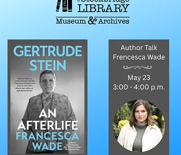 Author Talk – Francesca Wade – Gertrude Stein: An Afterlife