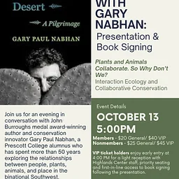 An Evening with Gary Nabhan: Presentation and Book Signing