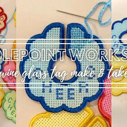 Needlepoint Workshop: Wine Glass Tag Make & Take