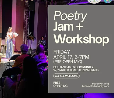 Poetry Jam Session + Workshop  with James K. Zimmerman  