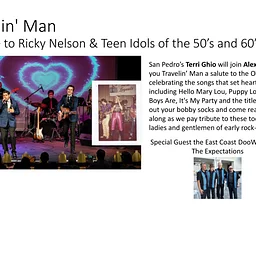 Travelin’ Man – A salute to Ricky Nelson & Teen Idols of the 50’s and 60’s