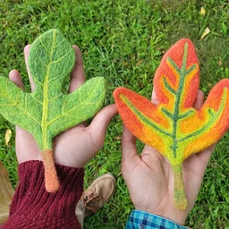 Needle Felting – 2D Local Leaves