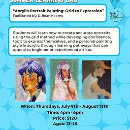 Acrylic Portrait Painting: Grid to Expression