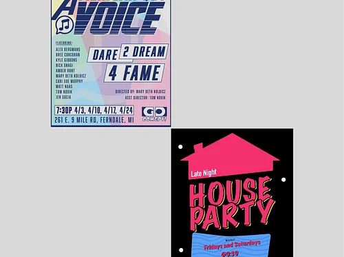 American Got Voice | Sketch Comedy Show (7:30pm) / Late Night House Party | Improvised Show (9:30PM)
