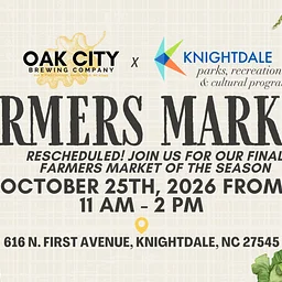 Rescheduled Farmers Market (Last one for the year)