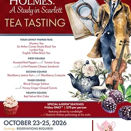 Sherlock Holmes: A Study in Scarlett Tea Tasting