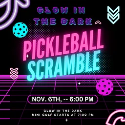 Glow In The Dark Pickleball Scramble