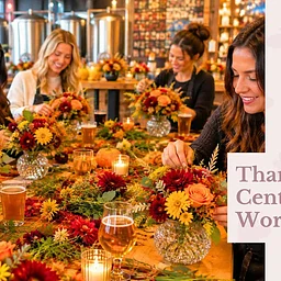 Thanksgiving Centerpiece Workshop with Roaming Petal
