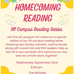 UIC Off Campus Reading Series: Homecoming Reading
