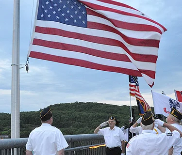 Memorial Day Sunset Flag Changing Ceremony