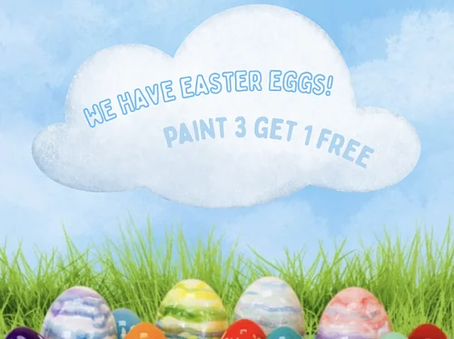Easter Egg Painting Hosted by Clay Cafe
