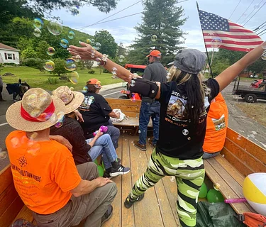 Hilltown Hikers at Chester On Track