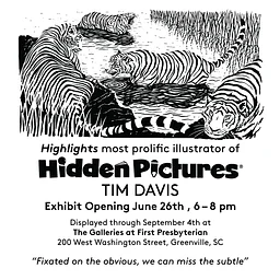 Hidden Pictures Art Exhibition by Tim Davis—Highlights Most Prolific Creator