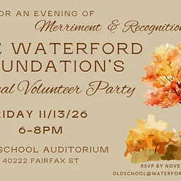 Waterford Foundation Annual Volunteer Party