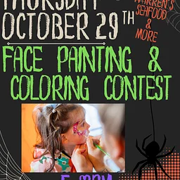 Halloween Face Painting & Coloring Contest