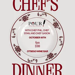 Chefs Dinner - OTSEGO WINE BAR