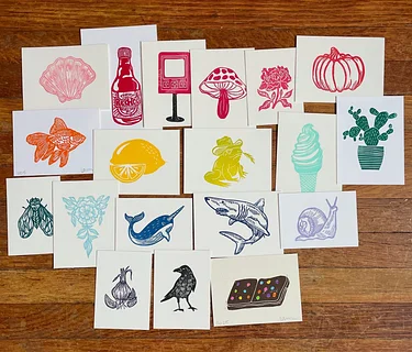 Linocut Block Printing – Make your own mini print