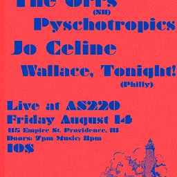 The Orrs + Jo Celine + Psycho Tropics + Wallace, Tonight!