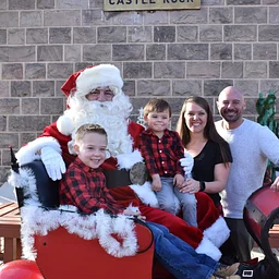 Santa at the Castle Rock Museum