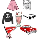 Grease Inspired Cookies
