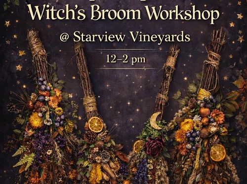 Sip & Spell: A Witches Broom Workshop