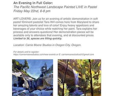 LIVE Art Demonstration and Appetizers!