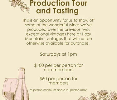 Production Tour and Tasting