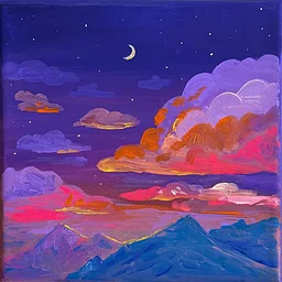 Gouache Painting Workshop: Whimsical Nightscape