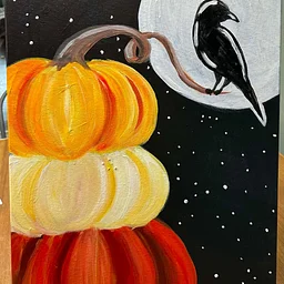 10/23/26- Painting With Sam- Pumpkin Stack