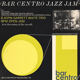 JAZZ JAM – first Thursday – no cover + drink specials